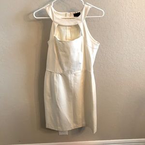 BR Monogram White Cocktail Dress